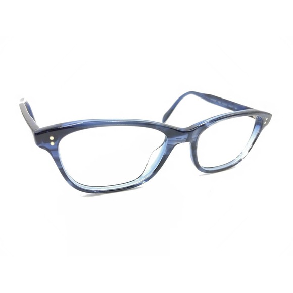 Oliver Peoples Ashton OV 5224 1200 Blue Horn Eyeglasses Frames 50-17 140 Italy - Picture 1 of 12